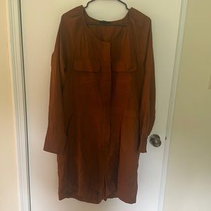 Banana Republic Linen Blend Utility Romper, size XL